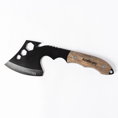 Personalized hatchet camping outdoor gift for him