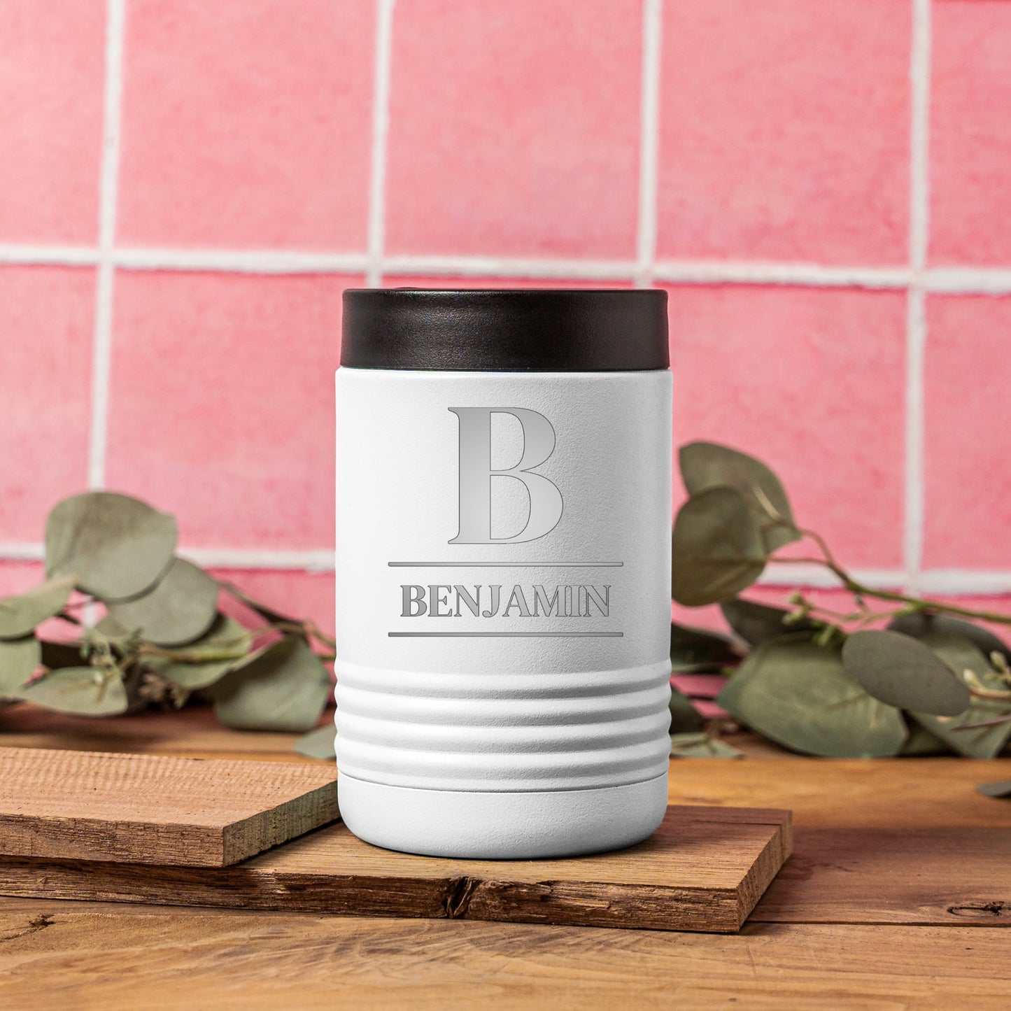 Engraved insulated can cooler personalized wedding gift design view 10
