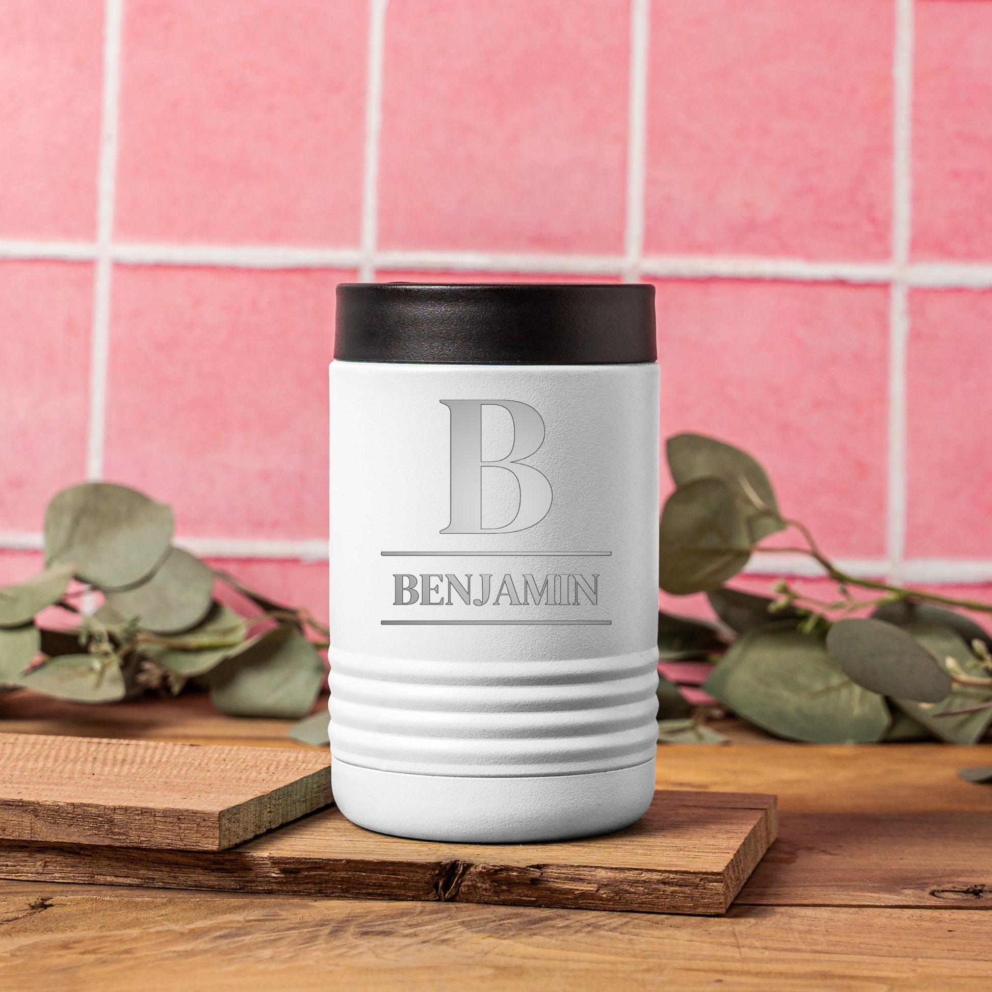 Engraved insulated can cooler personalized wedding gift design view 10