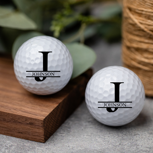 Custom Monogram Golf Ball with Custom Name