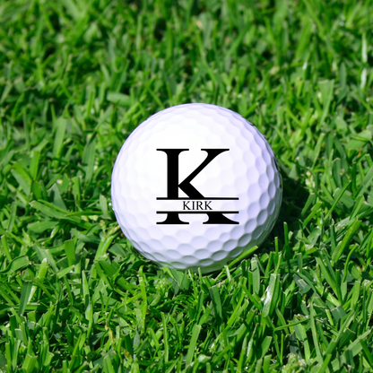 Personalized golf ball with monogram detail - golfer gift for him
