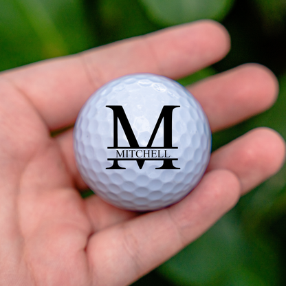 Custom name golf ball close-up - Father's Day golf gift