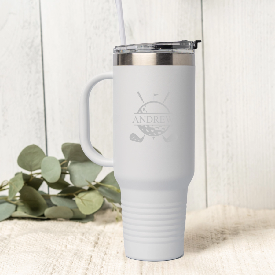 40oz golf tumbler in Royal Blue - golfer gift for him