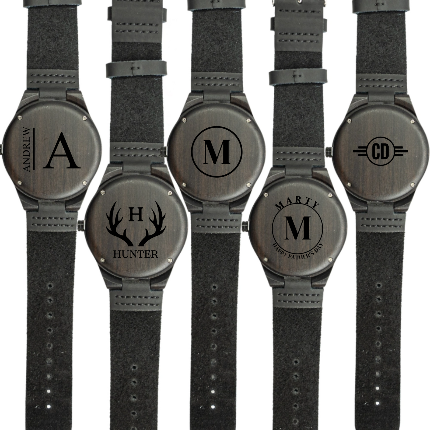 Hardwood watch face detail - best man gift