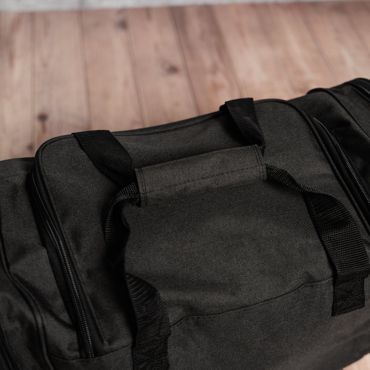 Black Duffle Bag reinforced stitching - best man gift