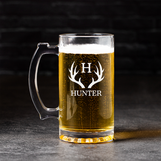 Engraved 25oz beer mug birthday gift for him groomsmen