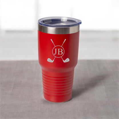 30oz golf tumbler in Navy - bachelor party golf gift