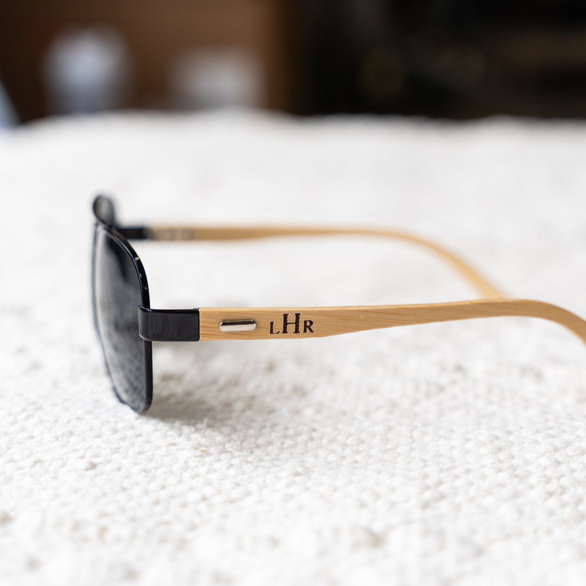 Personalized aviator sunglasses UV protection groomsmen gift