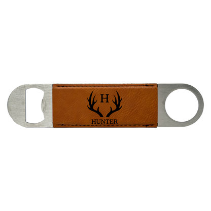 Black and bamboo bar blade openers bulk groomsmen gift