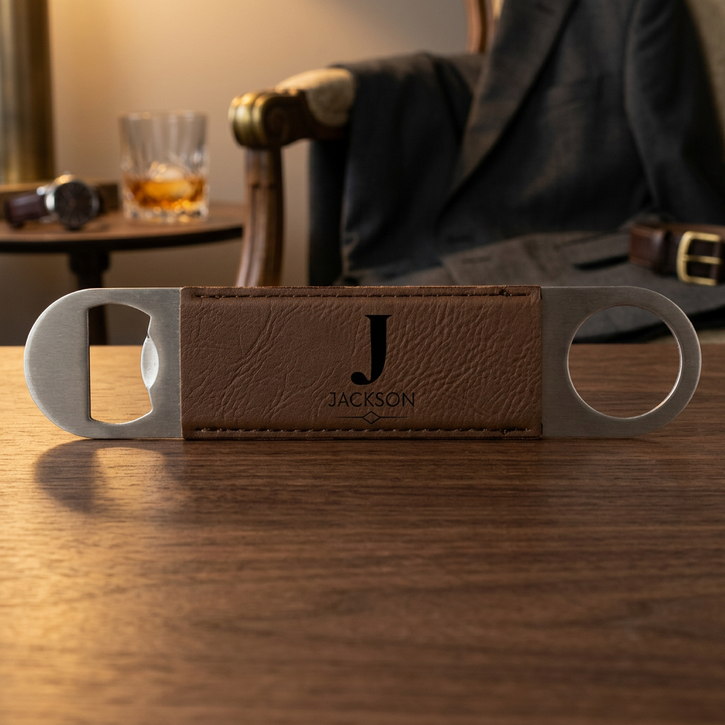 Engraved Bar Blade Bottle Openers