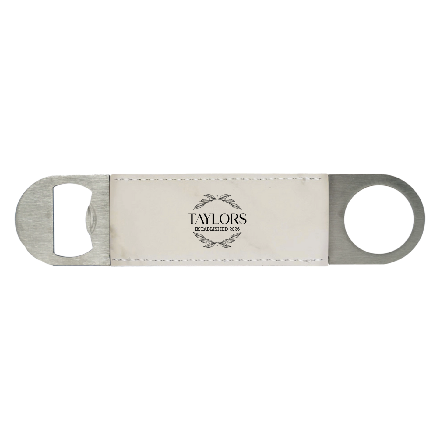 Reserve grey bar blade engraved wedding party gift