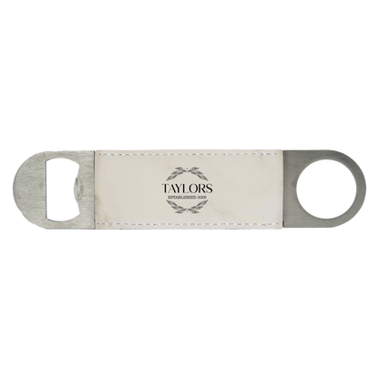 Reserve grey bar blade engraved wedding party gift