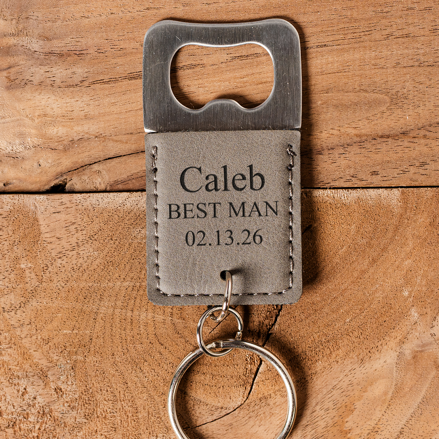 Engraved groomsmen gift set bottle opener can cooler view 16