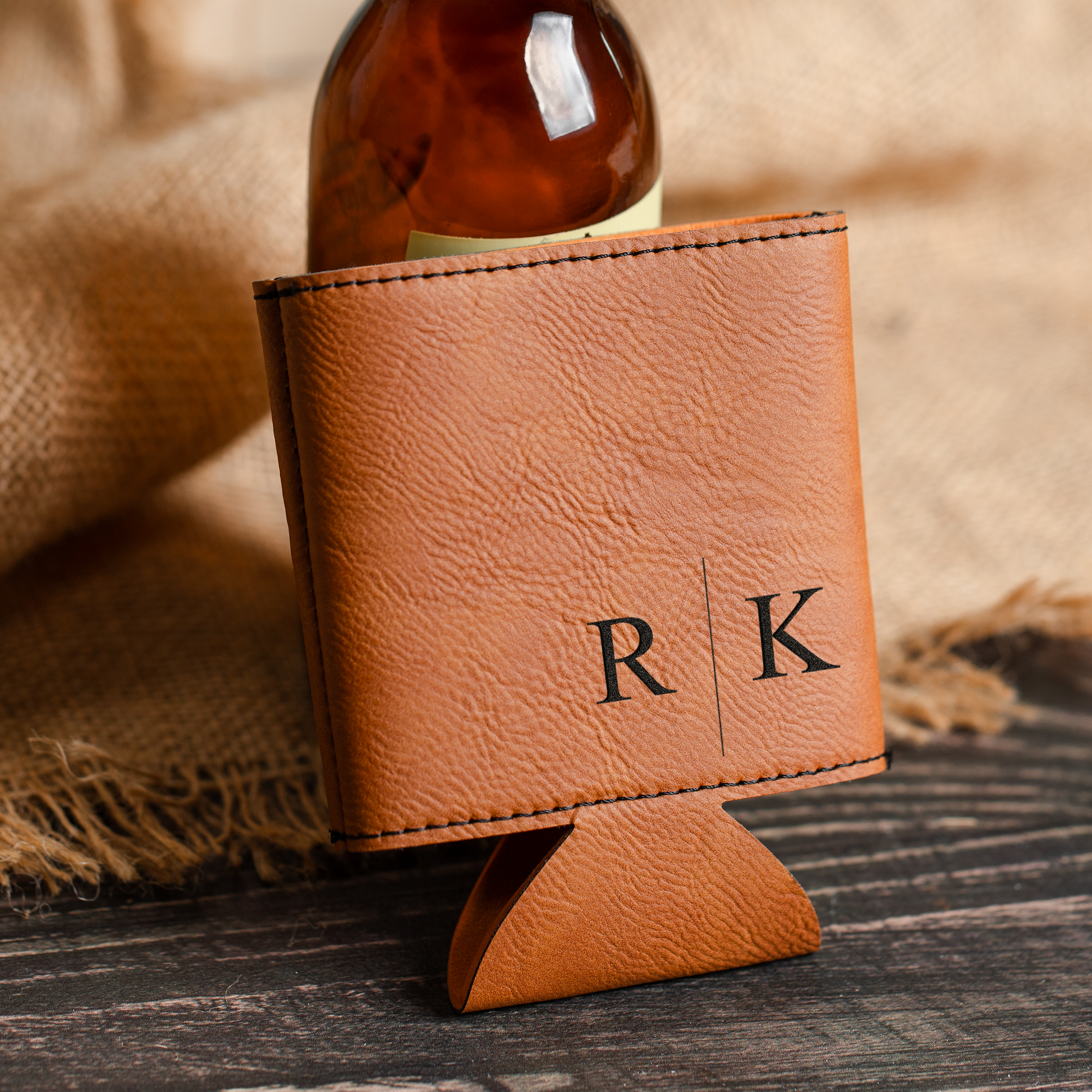 Engraved bottle opener and can cooler custom wedding gift view 5