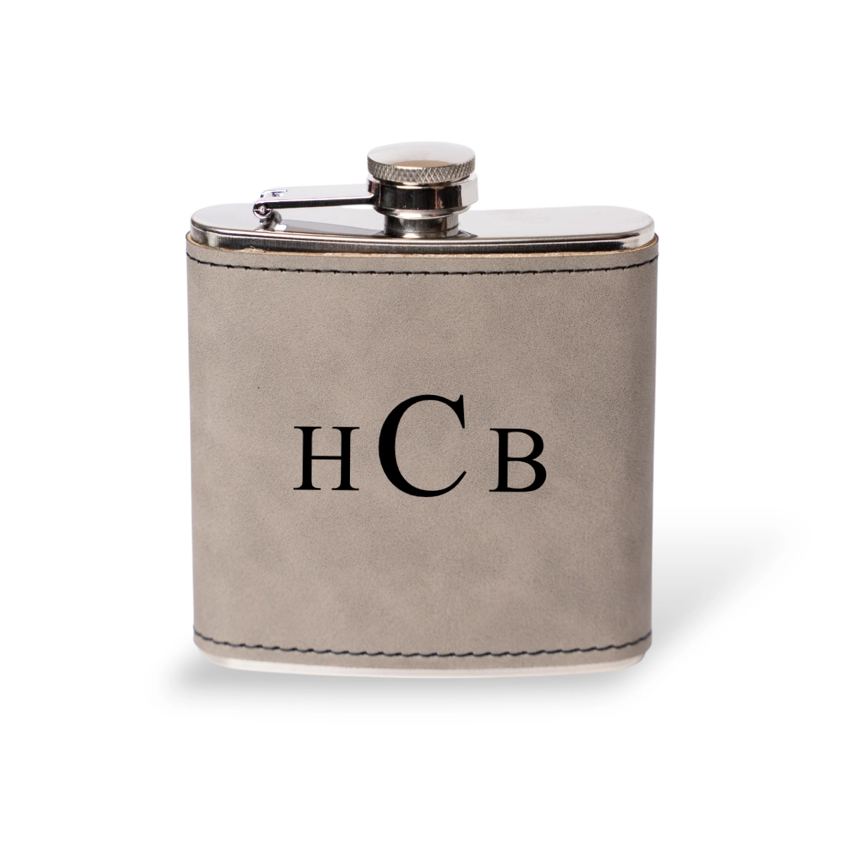 Engraved Leather Wrapped Stainless Steel Flasks - Reserve Collection