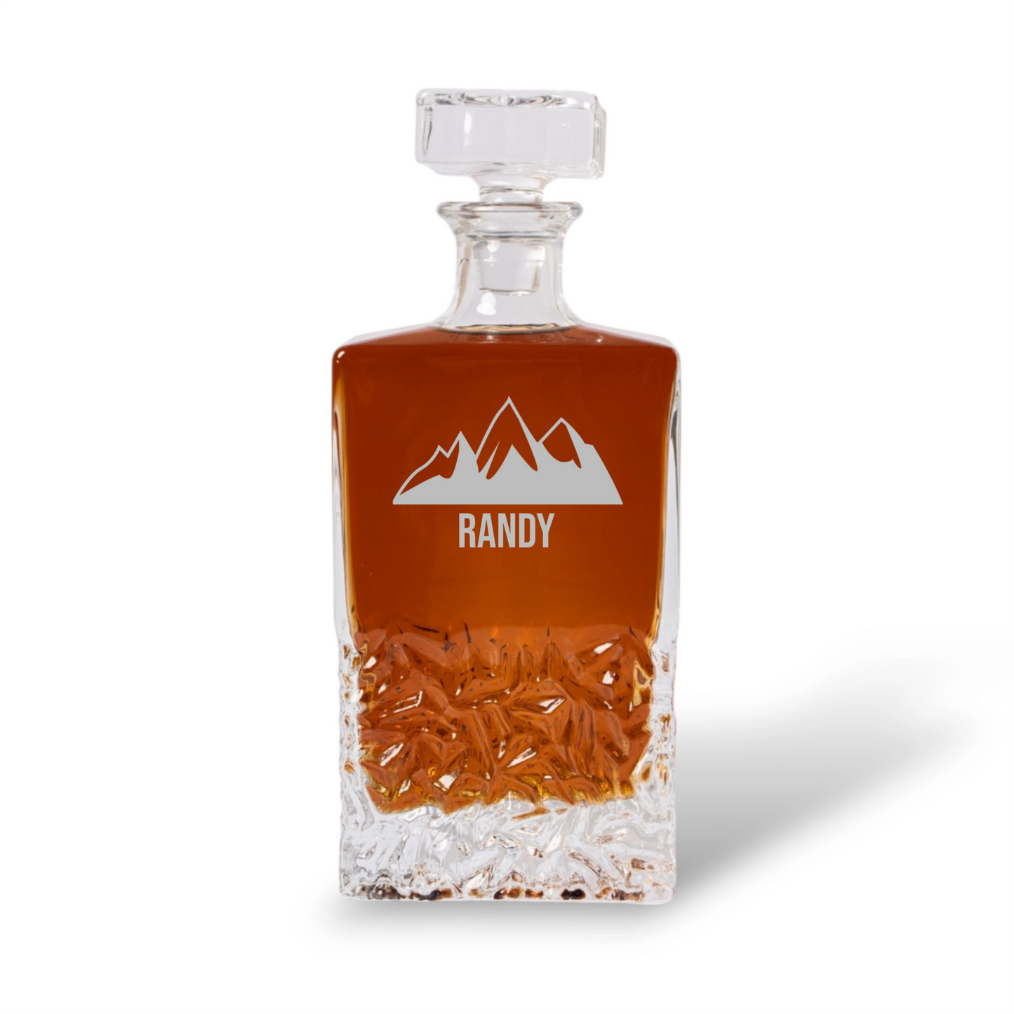Engraved decanter for groomsmen retirement gift for him
