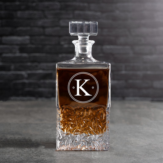 Engraved Square Decanter Reserve Collection - personalized groomsmen gift
