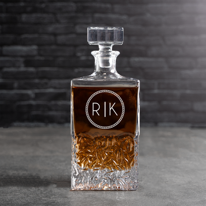 Engraved Square Decanter - Reserve Collection