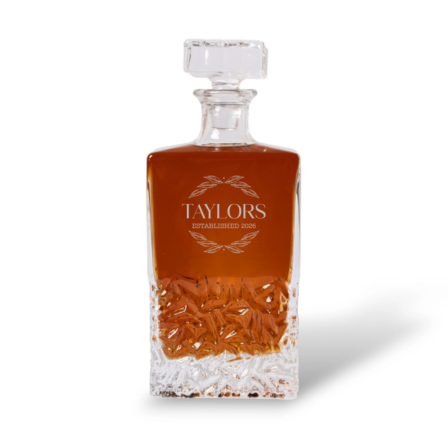 Engraved Square Decanter - Reserve Collection