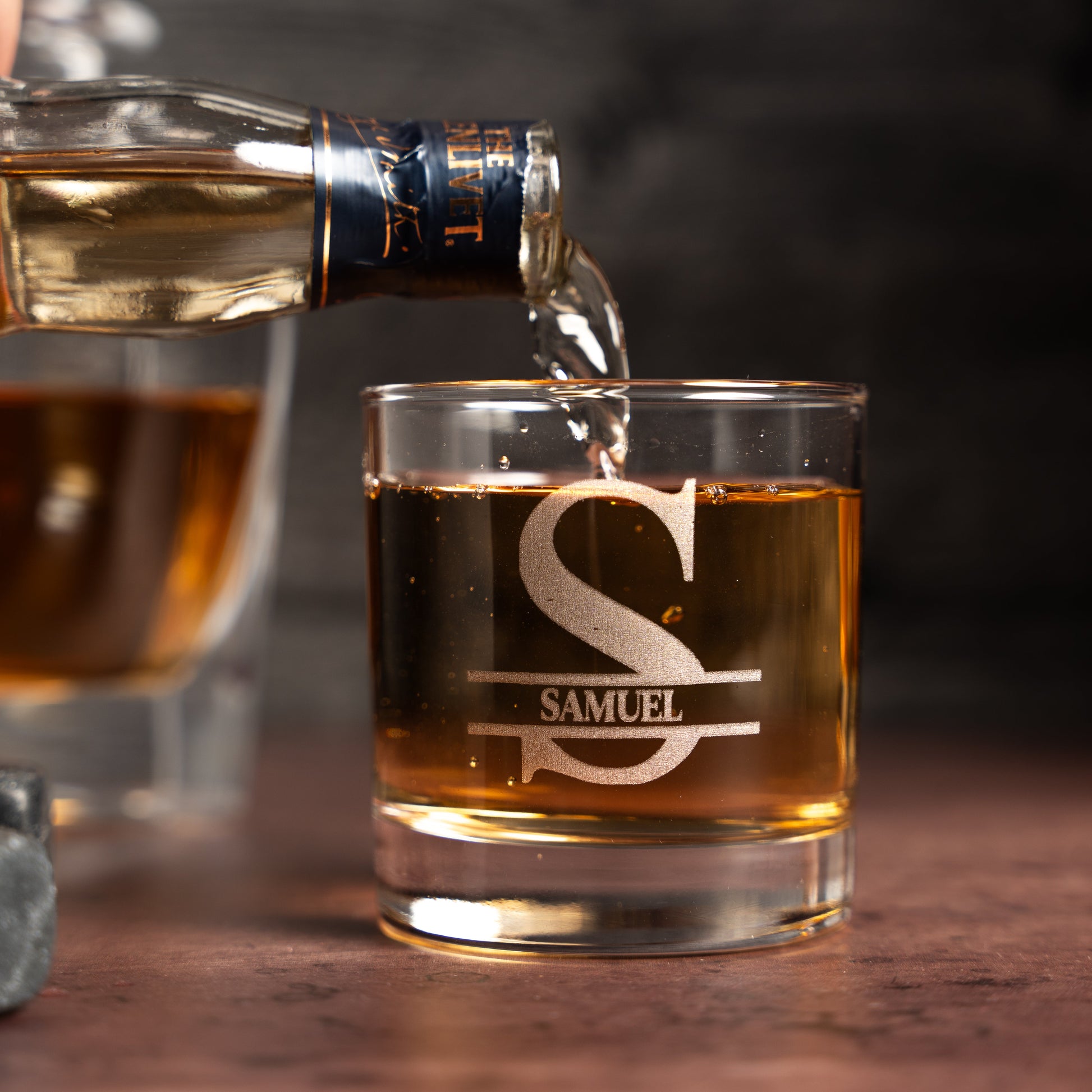 Engraved whiskey glass best man gift detail for him