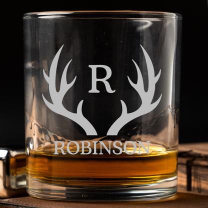 Engraved whiskey glass laser etching wedding party gift