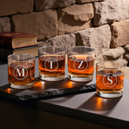 Custom whiskey glass name engraving Christmas gift for him