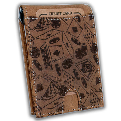 Leather Money Clip Bifold - Slim EDC Carry