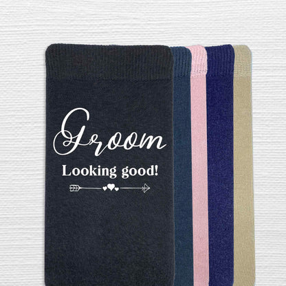 Fun Socks for the Groom on His Wedding Day