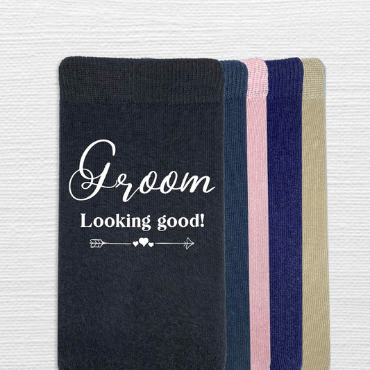 Fun Socks for the Groom on His Wedding Day