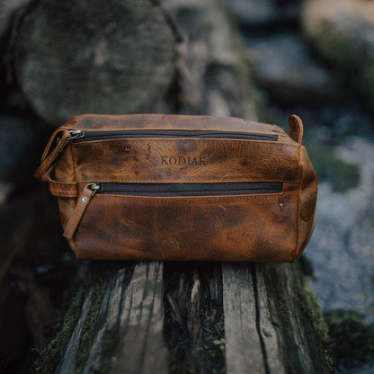 Leather Toiletry Bag
