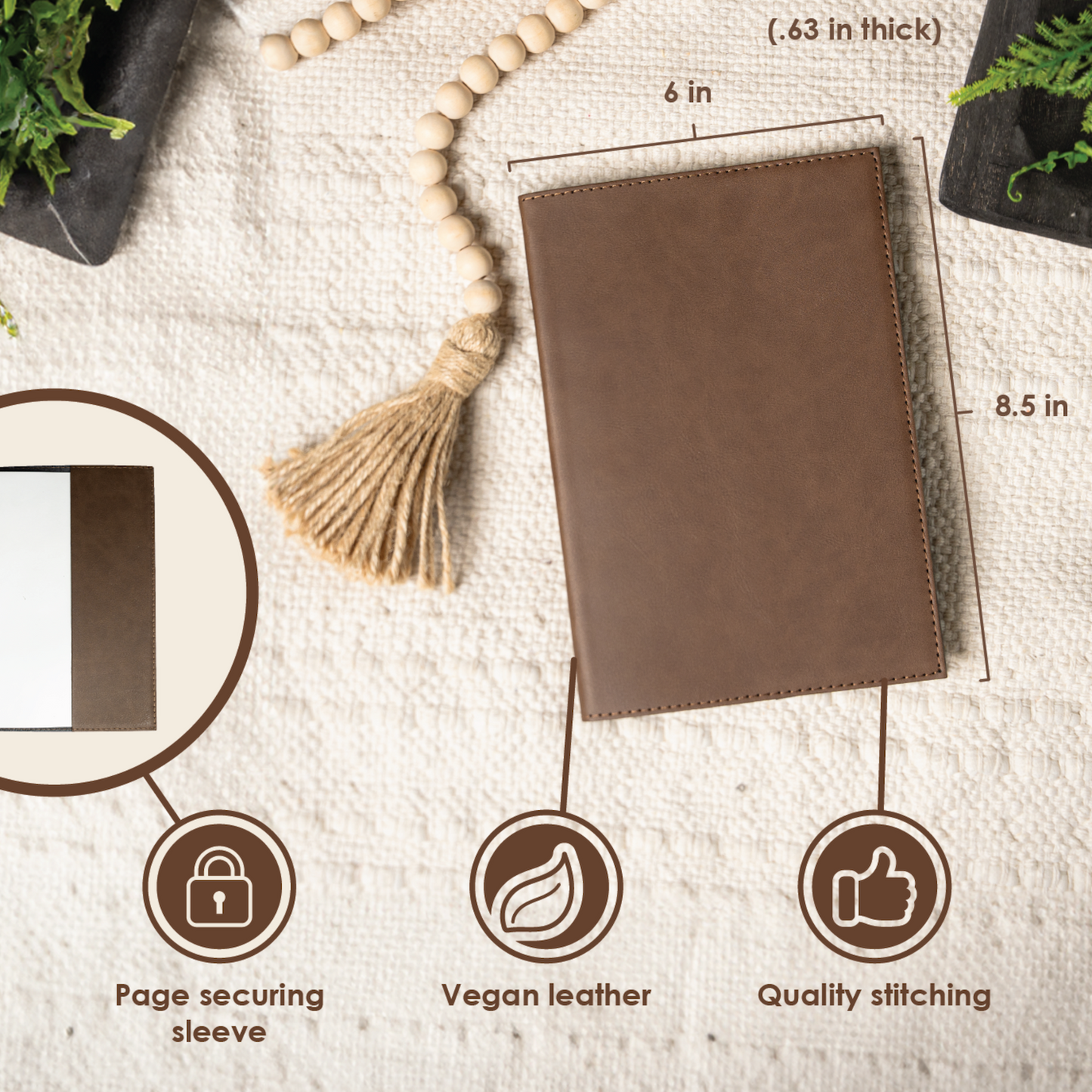 Personalized Leather Journal with Name - Groomsmen, Bridesmaids, Best Man