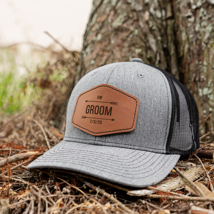 Personalized groomsmen hats lineup wedding party gift set