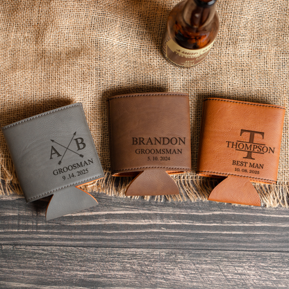 Custom groomsmen can cooler color options, wedding party gift