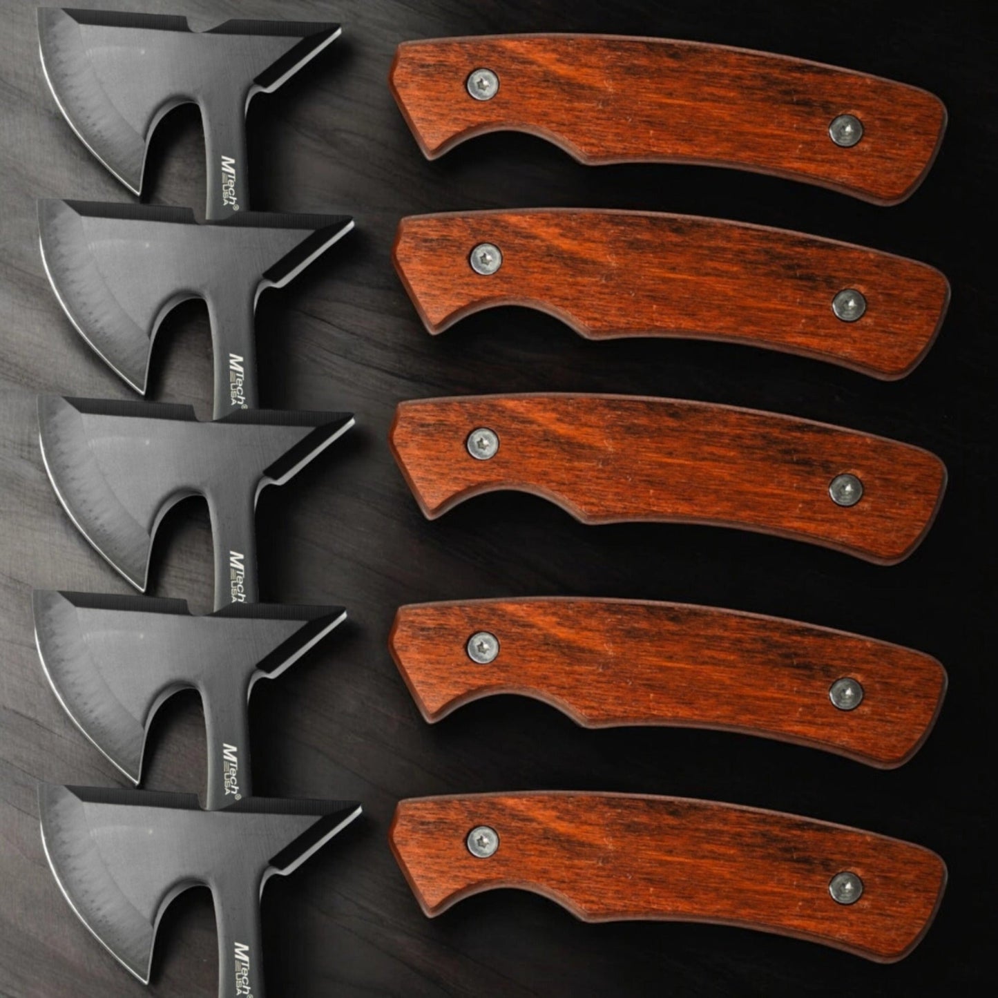 Groomsmen Gift Set of 5 Engraved Axes