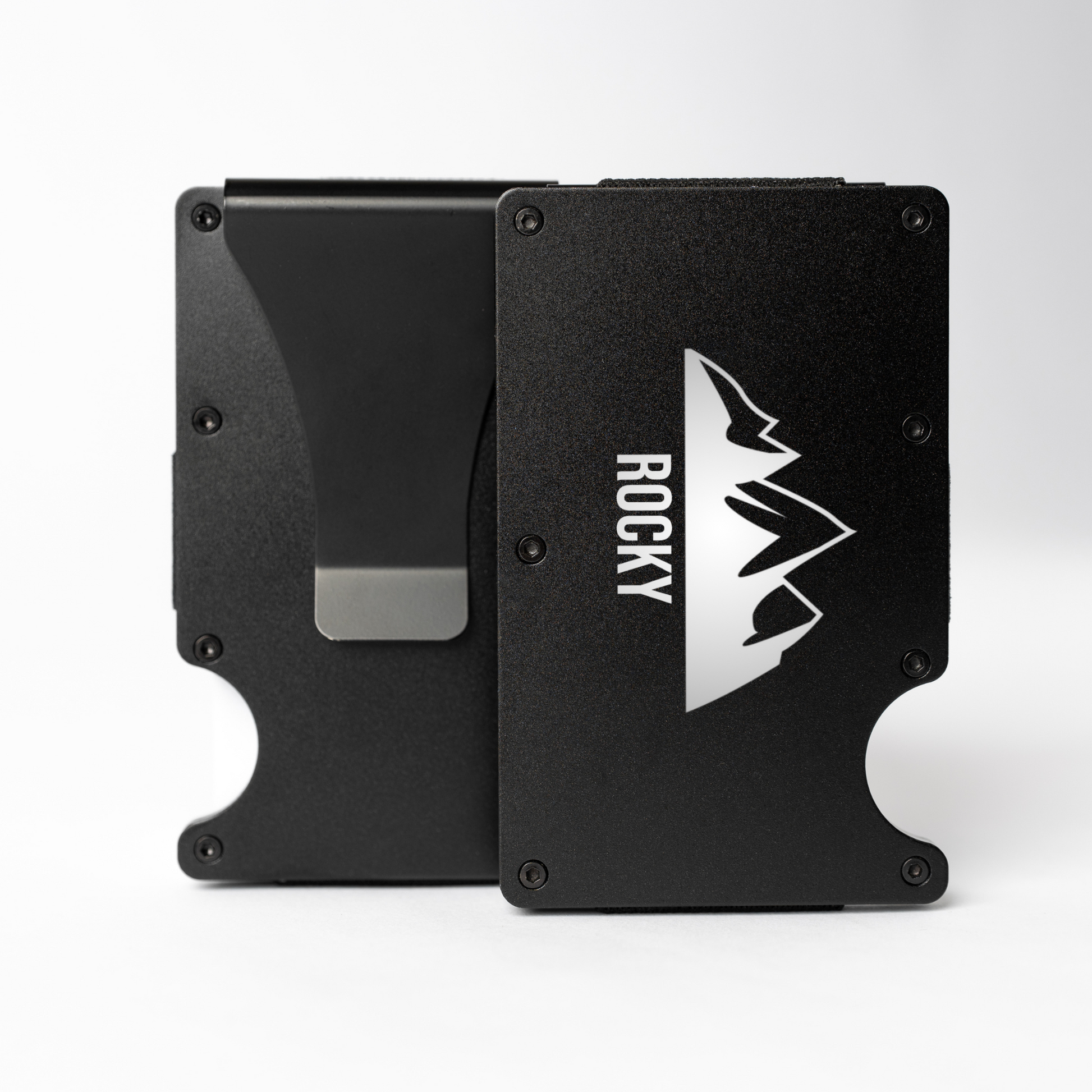 Engraved Aluminum Card Holder with Clip - personalized groomsmen gift