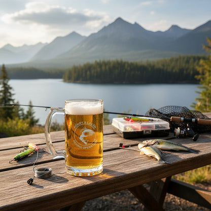 Personalized Fishing Beer Mug