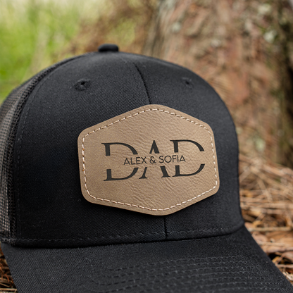 Personalized Dad Trucker Hat with Patch
