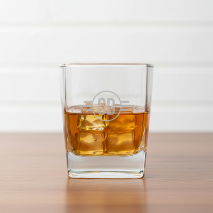Engraved bourbon glass detail - Father's Day gift