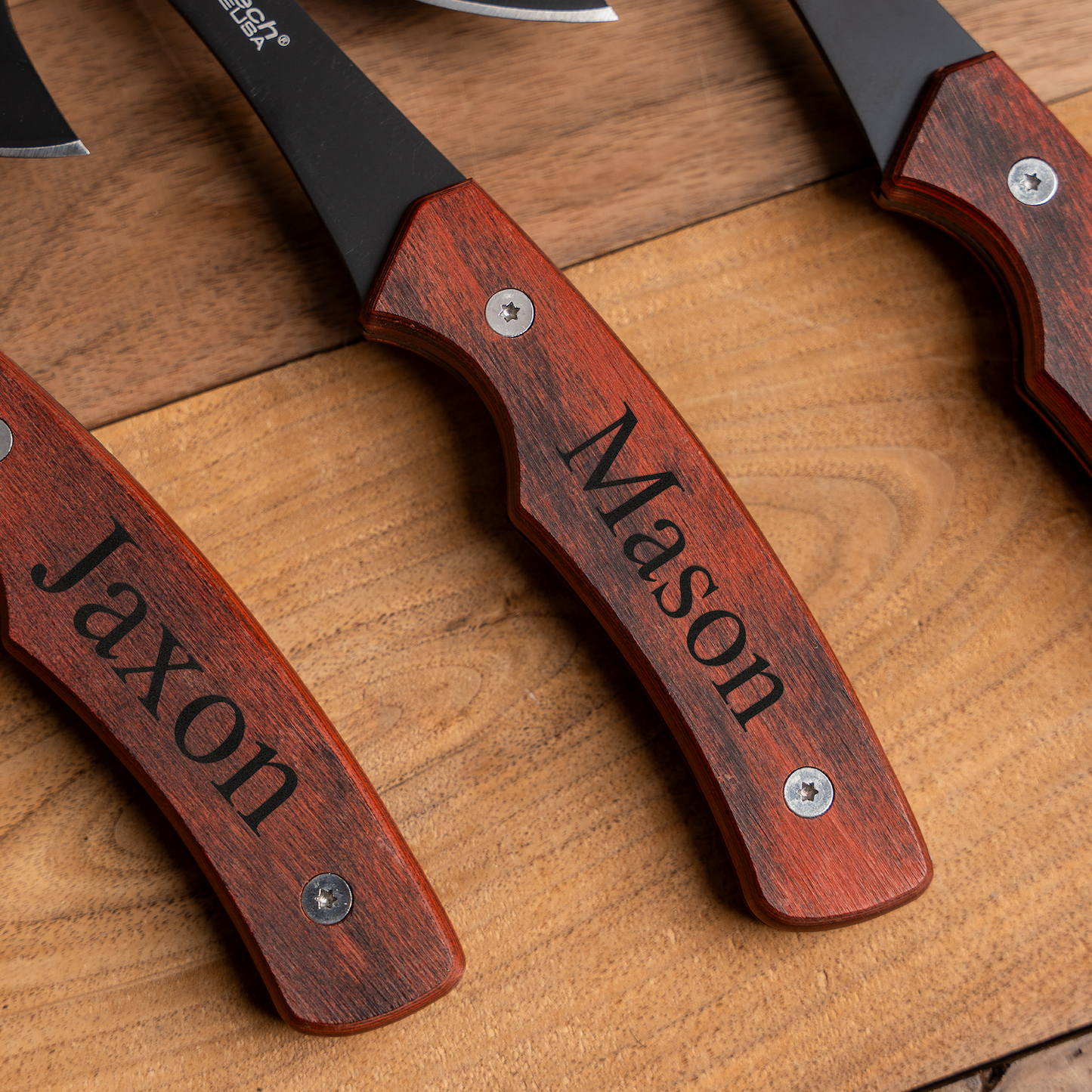 Groomsmen Gift Set of 5 Engraved Axes
