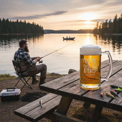 Personalized Fishing Beer Mug
