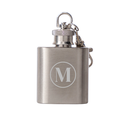 Red engraved keychain flask custom 21st birthday gift for him