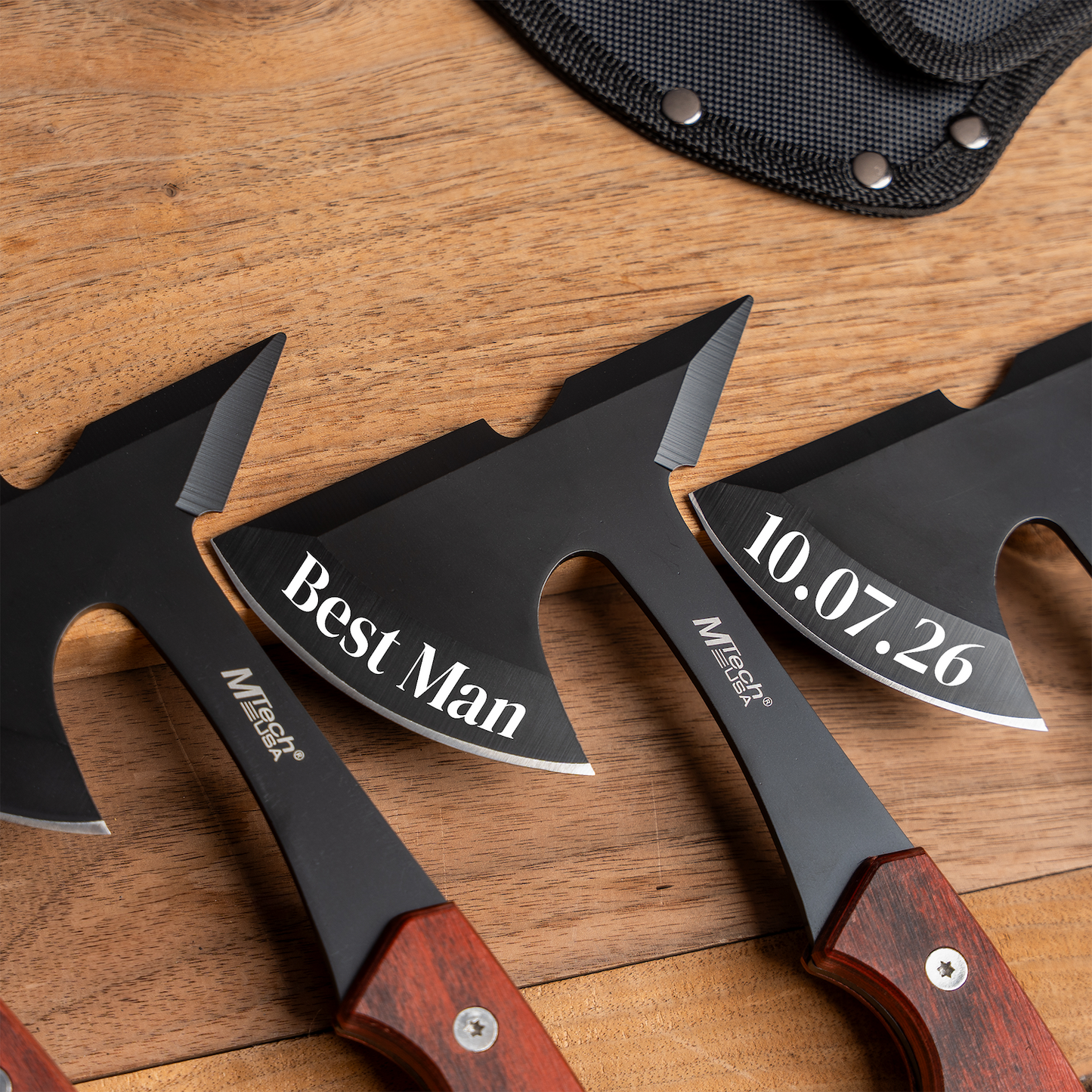 Groomsmen Gift Set of 5 Engraved Axes