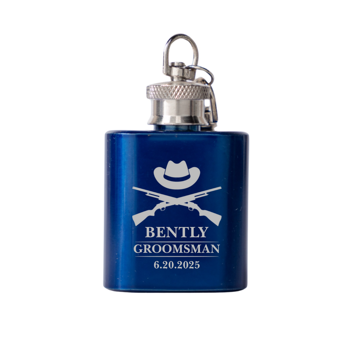 Wedding designs keychain flasks pink silver red color options