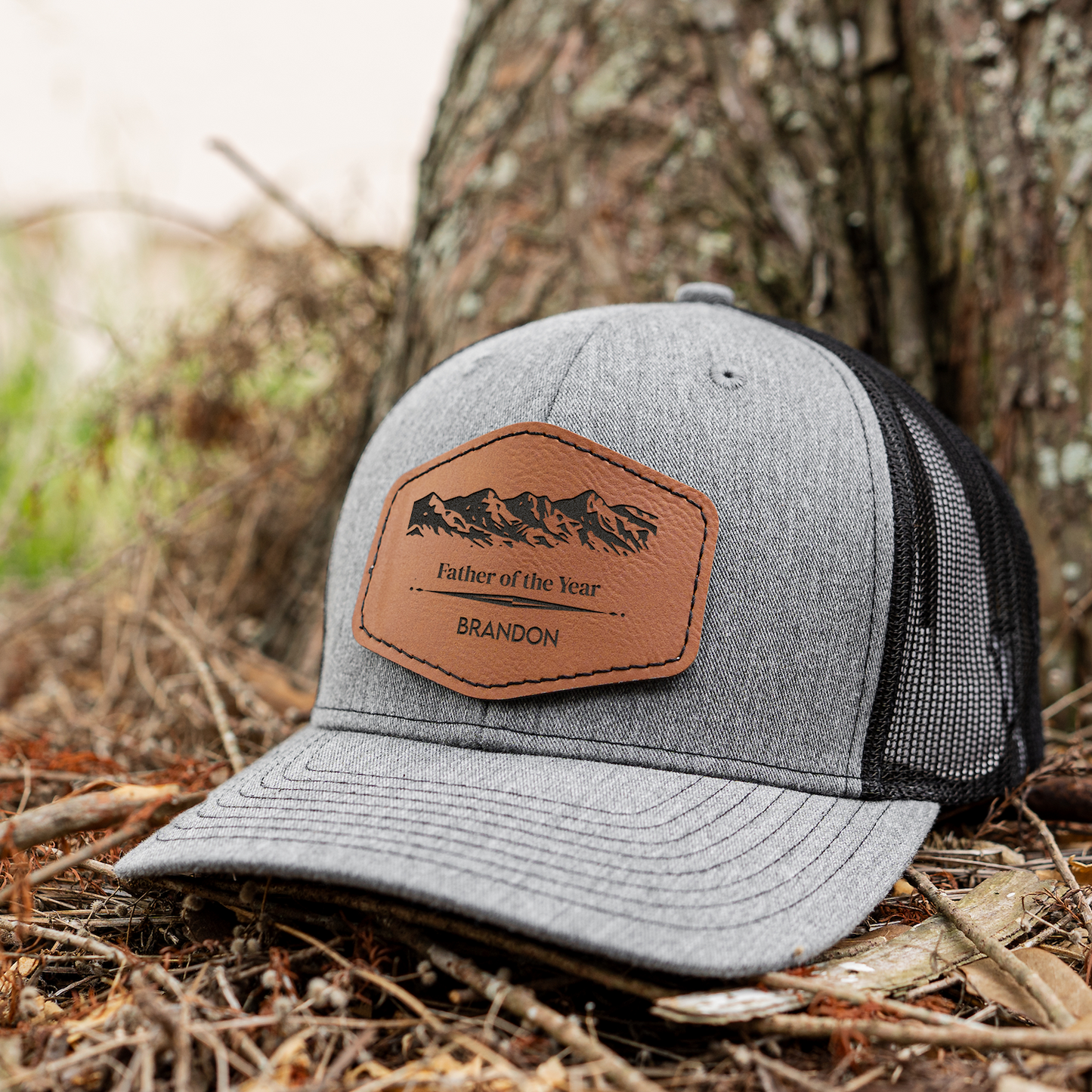 Personalized Dad Trucker Hat with Patch