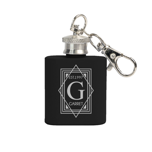 Engraved Keychain Flasks Reserve Collection - personalized groomsmen gift