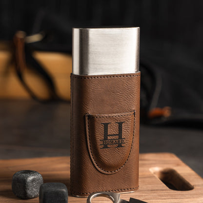 Custom cigar holder with initials - anniversary gift