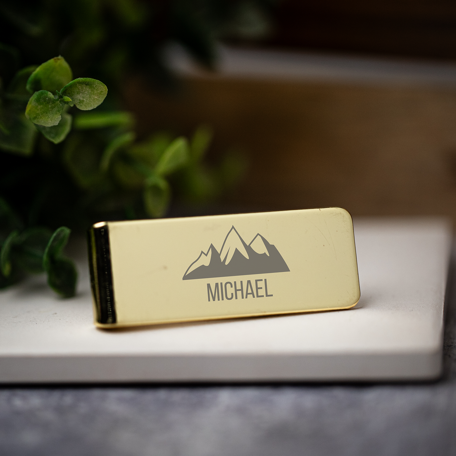 Money clip holding cash - Father's Day gift