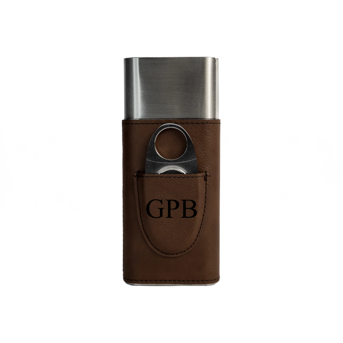 Cigar case in Black or Dark Brown - wedding party gift