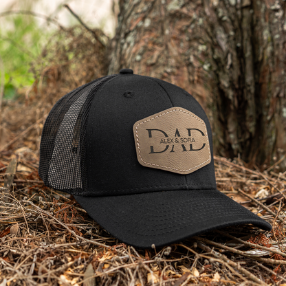 Personalized Dad Trucker Hat with Patch