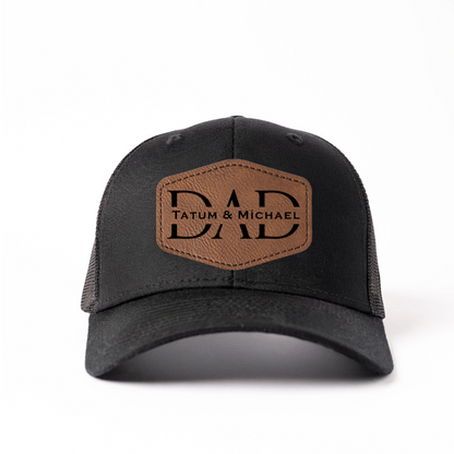 Personalized Dad Trucker Hat with Patch